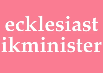 Synonym ecklesiastikminister