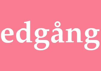 Synonym edgång