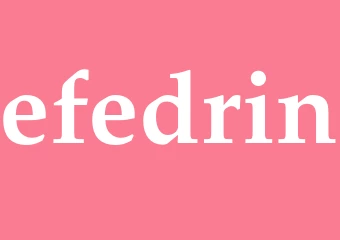 Synonym efedrin
