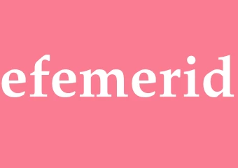 Synonym efemerid
