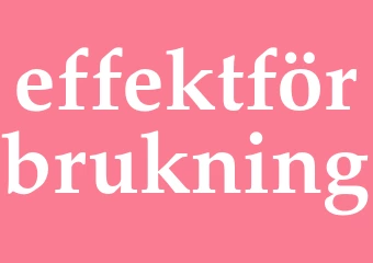 Synonym effektförbrukning