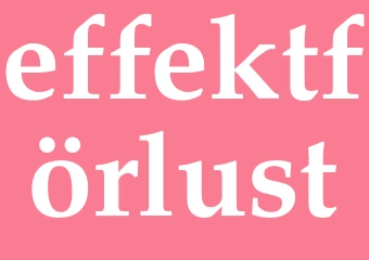 Synonym effektförlust
