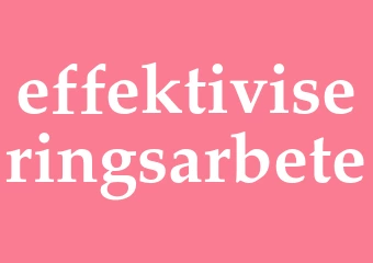 Synonym effektiviseringsarbete