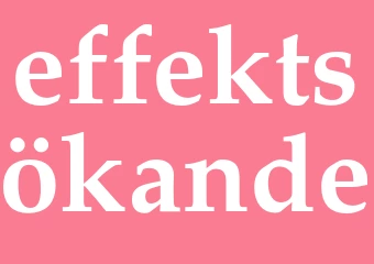 Synonym effektsökande