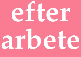 Synonym efterarbete