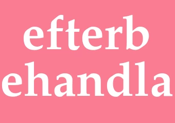 Synonym efterbehandla