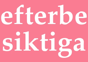 Synonym efterbesiktiga
