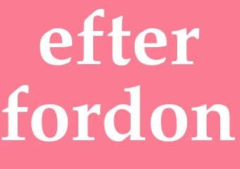 Synonym efterfordon
