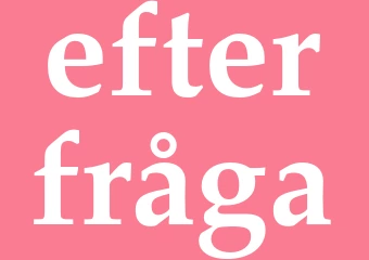 Synonym efterfråga