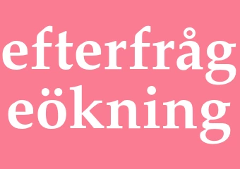 Synonym efterfrågeökning