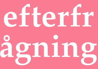 Synonym efterfrågning