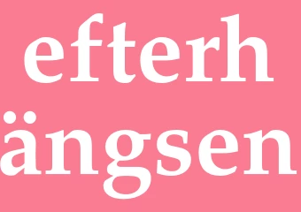 Synonym efterhängsen