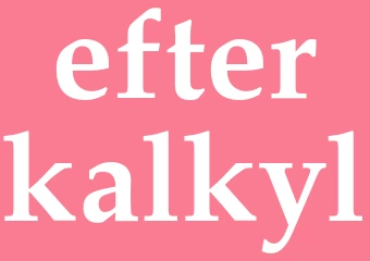 Synonym efterkalkyl