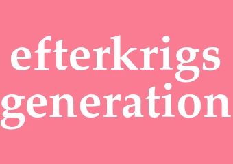 Synonym efterkrigsgeneration