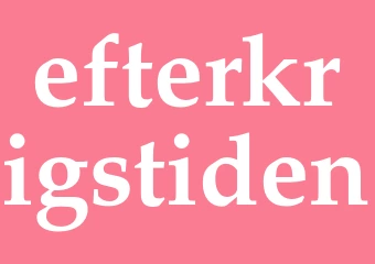 Synonym efterkrigstiden