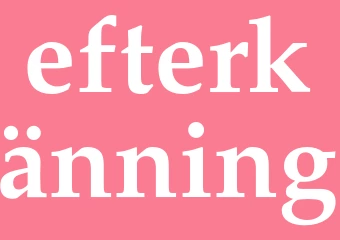 Synonym efterkänning