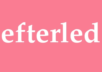 Synonym efterled