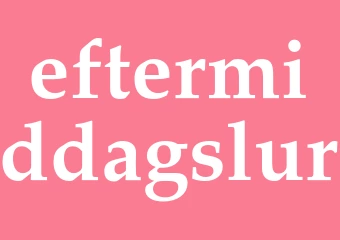 Synonym eftermiddagslur