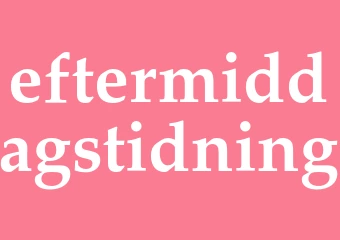 Synonym eftermiddagstidning
