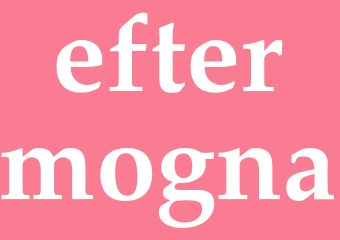 Synonym eftermogna