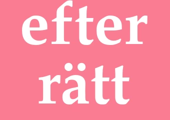 Synonym efterrätt
