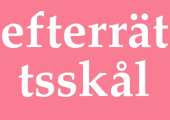Synonym efterrättsskål