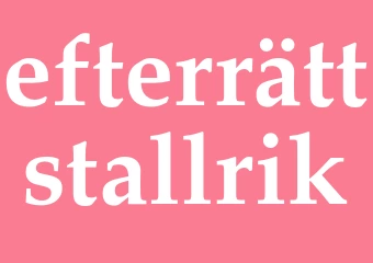 Synonym efterrättstallrik
