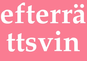 Synonym efterrättsvin