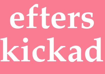 Synonym efterskickad