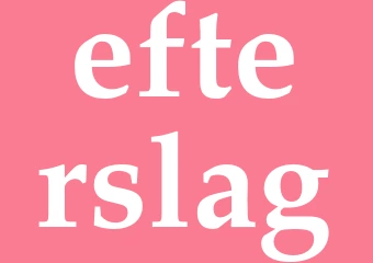 Synonym efterslag