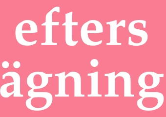 Synonym eftersägning