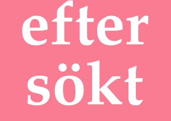 Synonym eftersökt