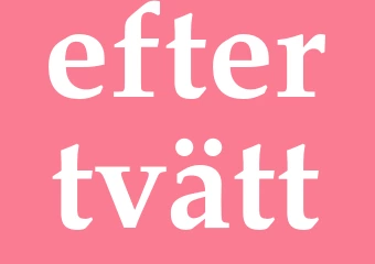Synonym eftertvätt