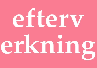 Synonym efterverkning
