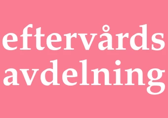 Synonym eftervårdsavdelning