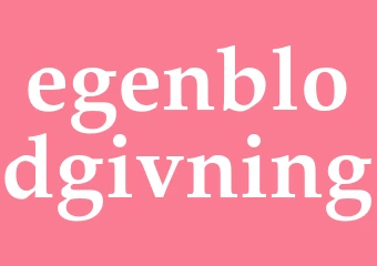 Synonym egenblodgivning