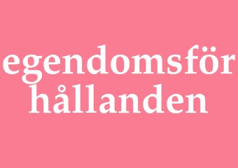 Synonym egendomsförhållanden