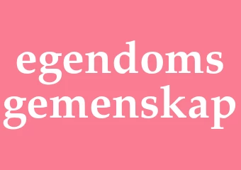 Synonym egendomsgemenskap