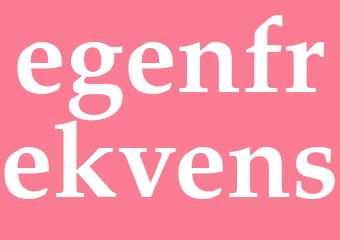Synonym egenfrekvens