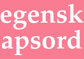 Synonym egenskapsord
