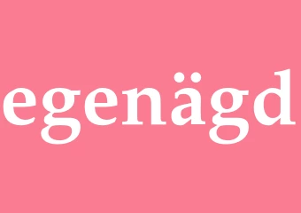 Synonym egenägd