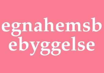Synonym egnahemsbebyggelse