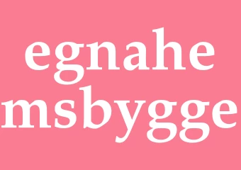 Synonym egnahemsbygge