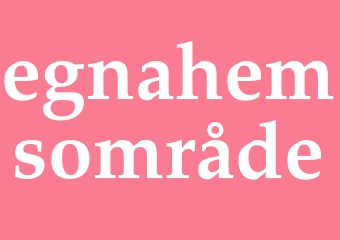 Synonym egnahemsområde
