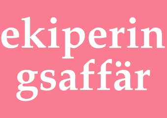 Synonym ekiperingsaffär