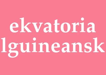 Synonym ekvatorialguineansk