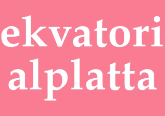 Synonym ekvatorialplatta