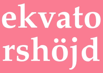 Synonym ekvatorshöjd