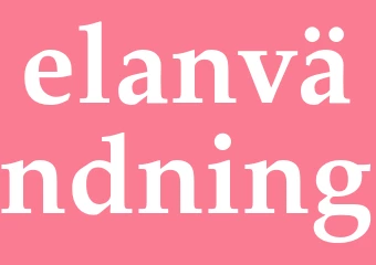 Synonym elanvändning