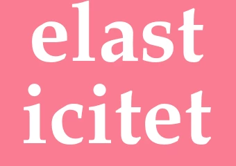 Synonym elasticitet